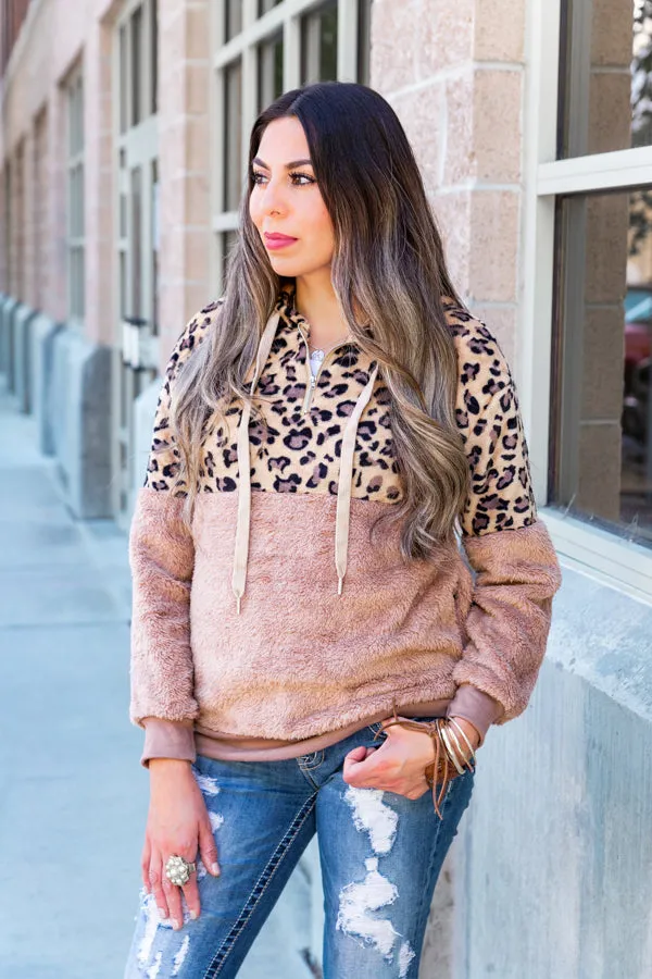 Leopard Fleece Hoodie | S-XL