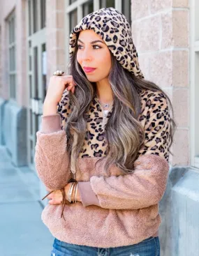 Leopard Fleece Hoodie | S-XL