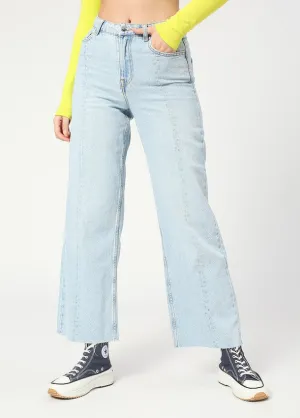 Light Blue Sofia Wide Leg Jeans