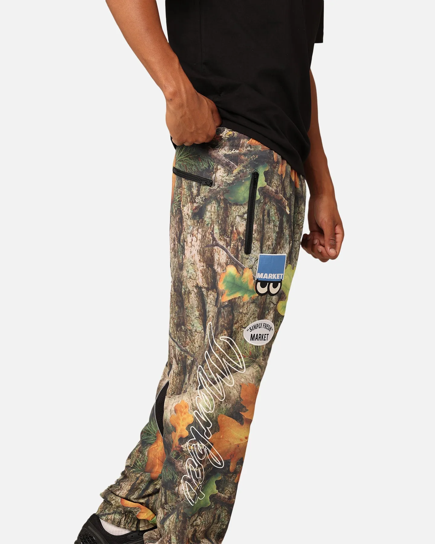 Market Faux Tree Reversible Track Pants Multi