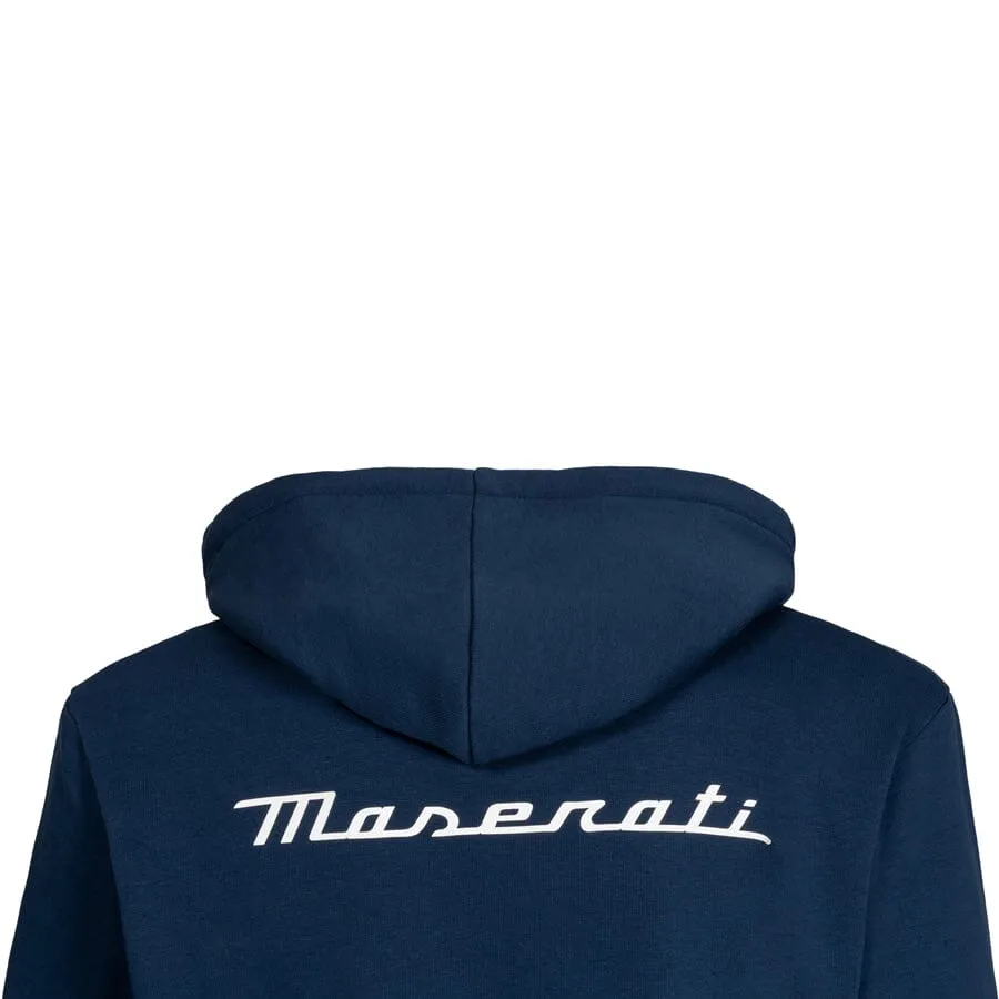 Maserati Men's Trident Full Zip Hoodie - Navy