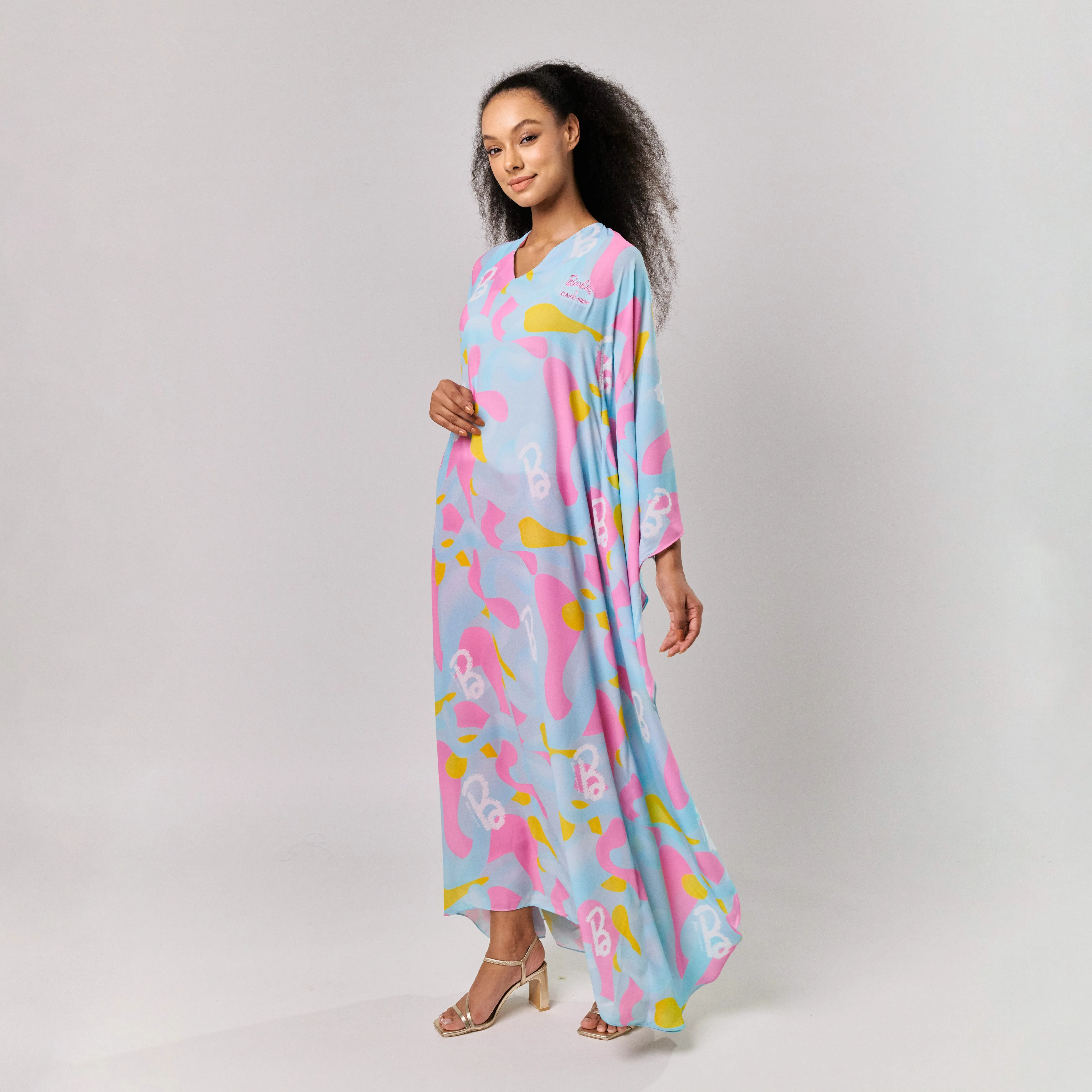 MELODY KAFTAN IN BLUE PINK