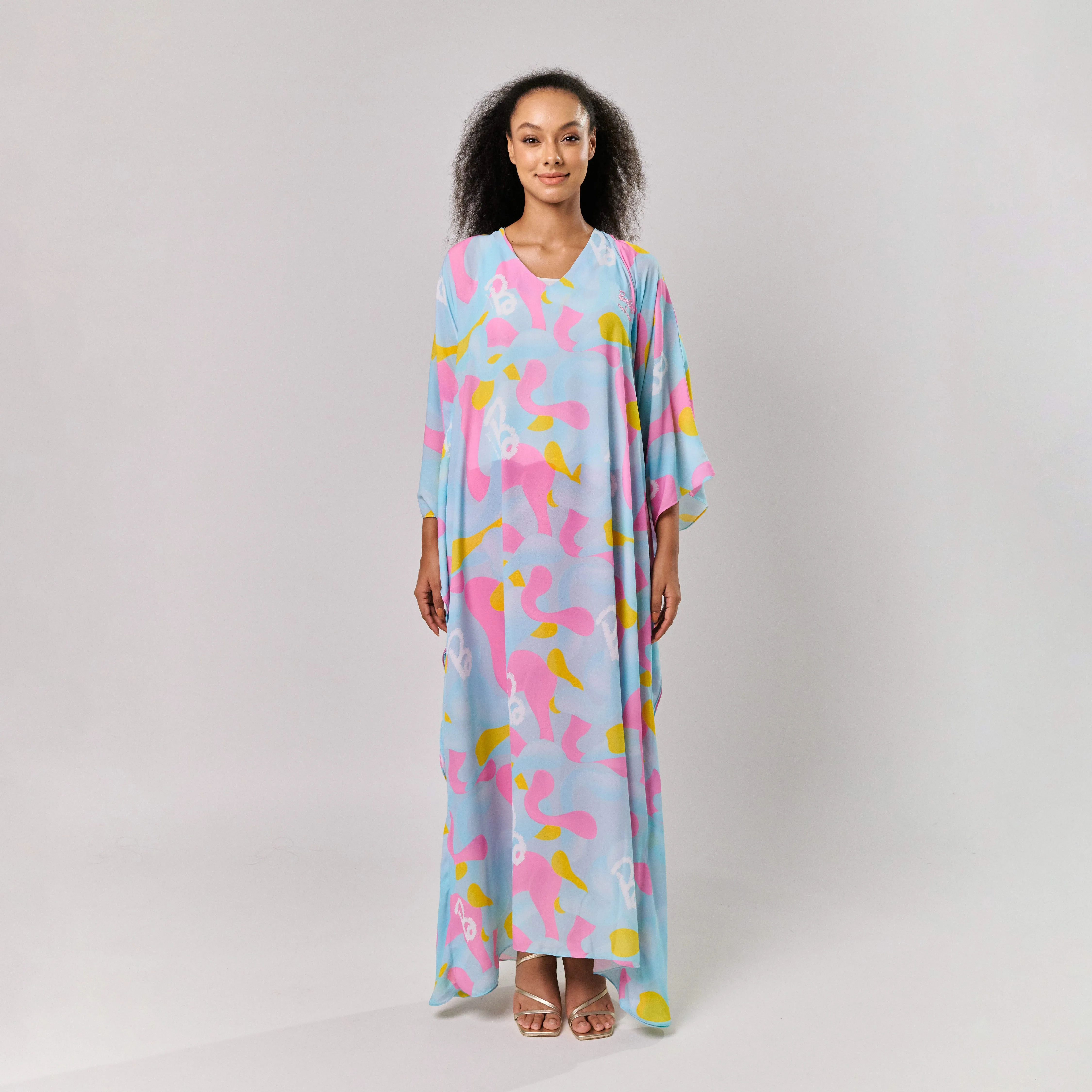 MELODY KAFTAN IN BLUE PINK