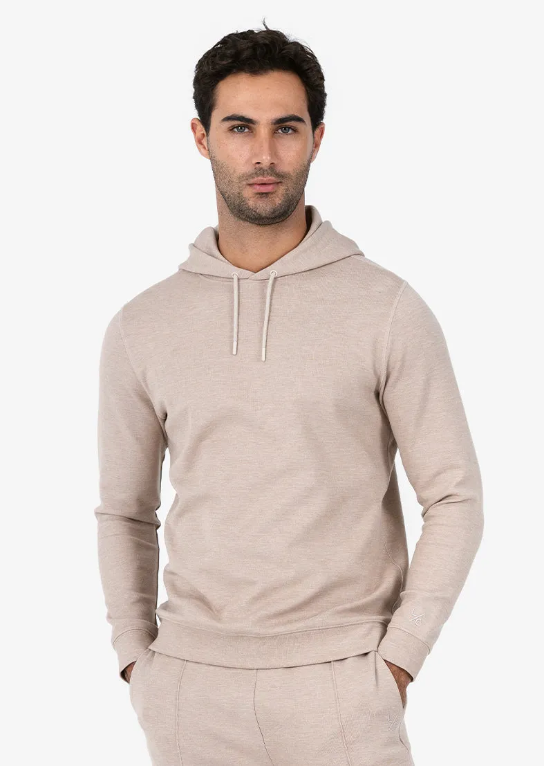 Mens All Around Lounge Hoodie Oat Marl