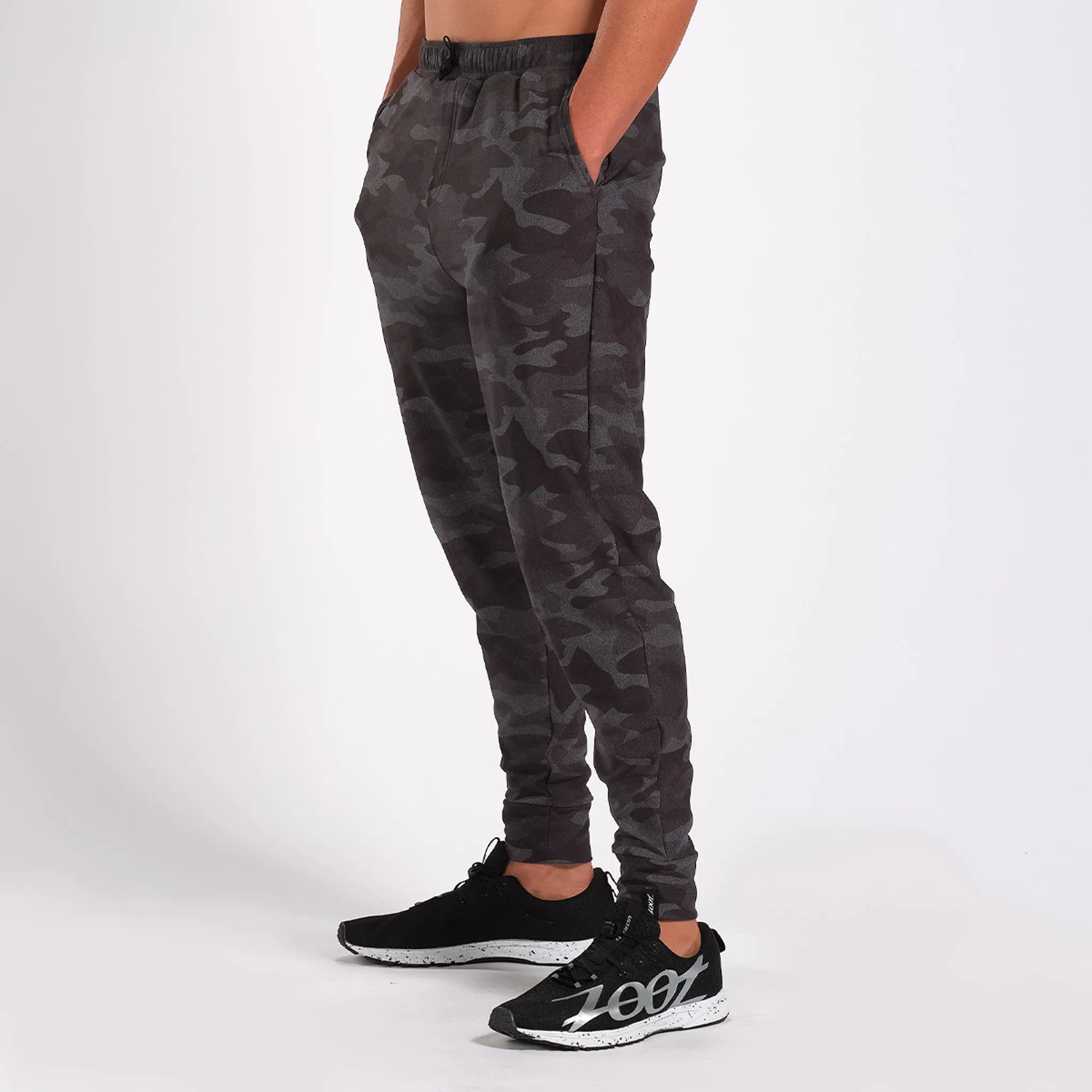 Mens LTD Run Heather Grey Jogger - Camo