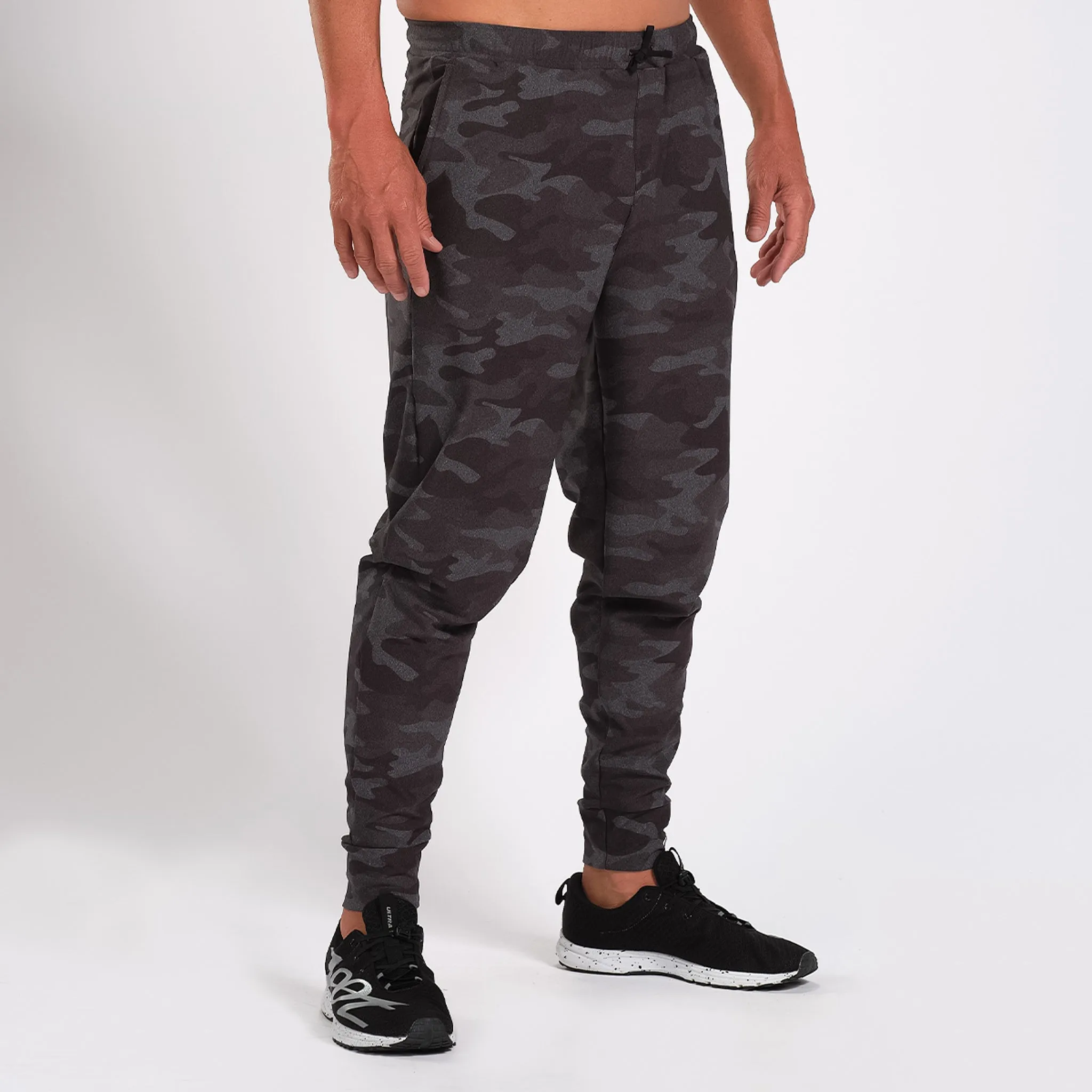 Mens LTD Run Heather Grey Jogger - Camo