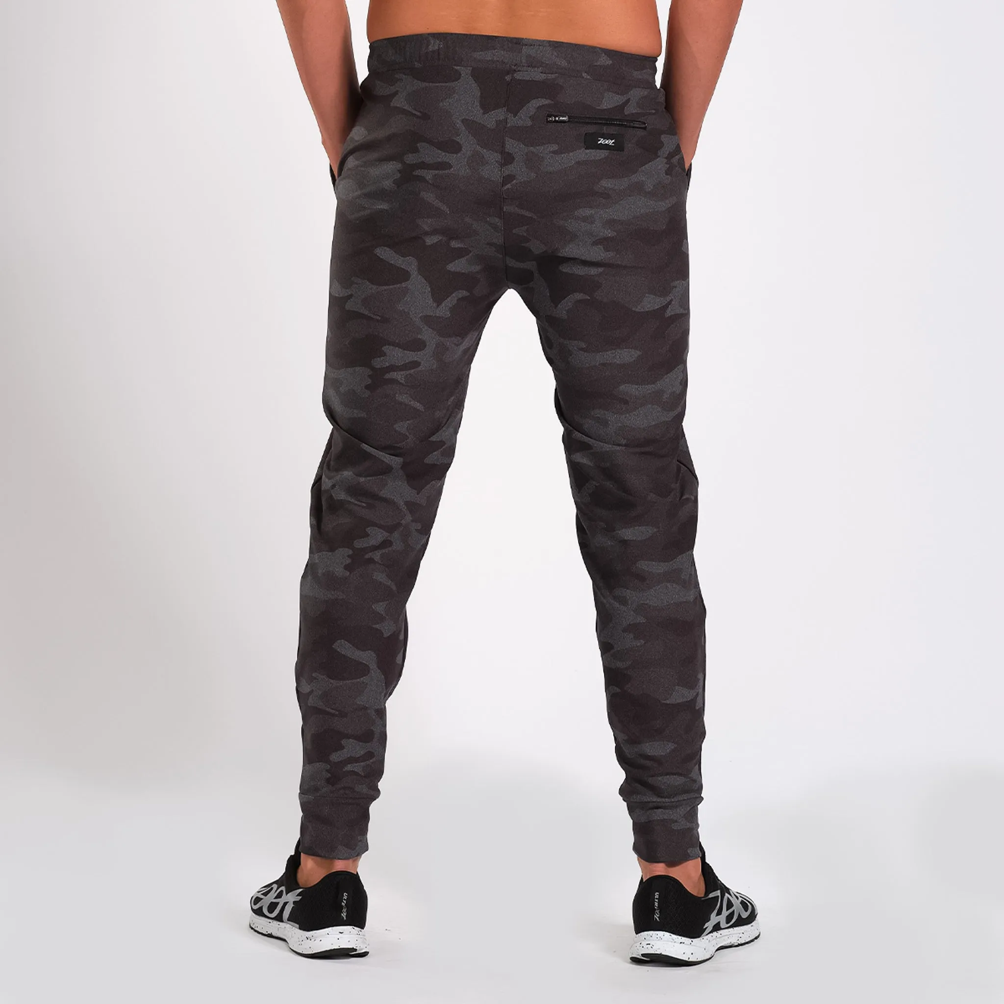 Mens LTD Run Heather Grey Jogger - Camo