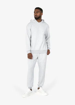 Mens Premium Sweat Hoodie & Jogger Set Grey Melange