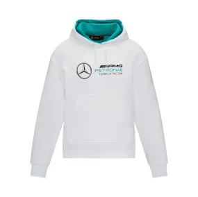 Mercedes AMG Petronas F1 Women's Oversized Hoodie - Black/White