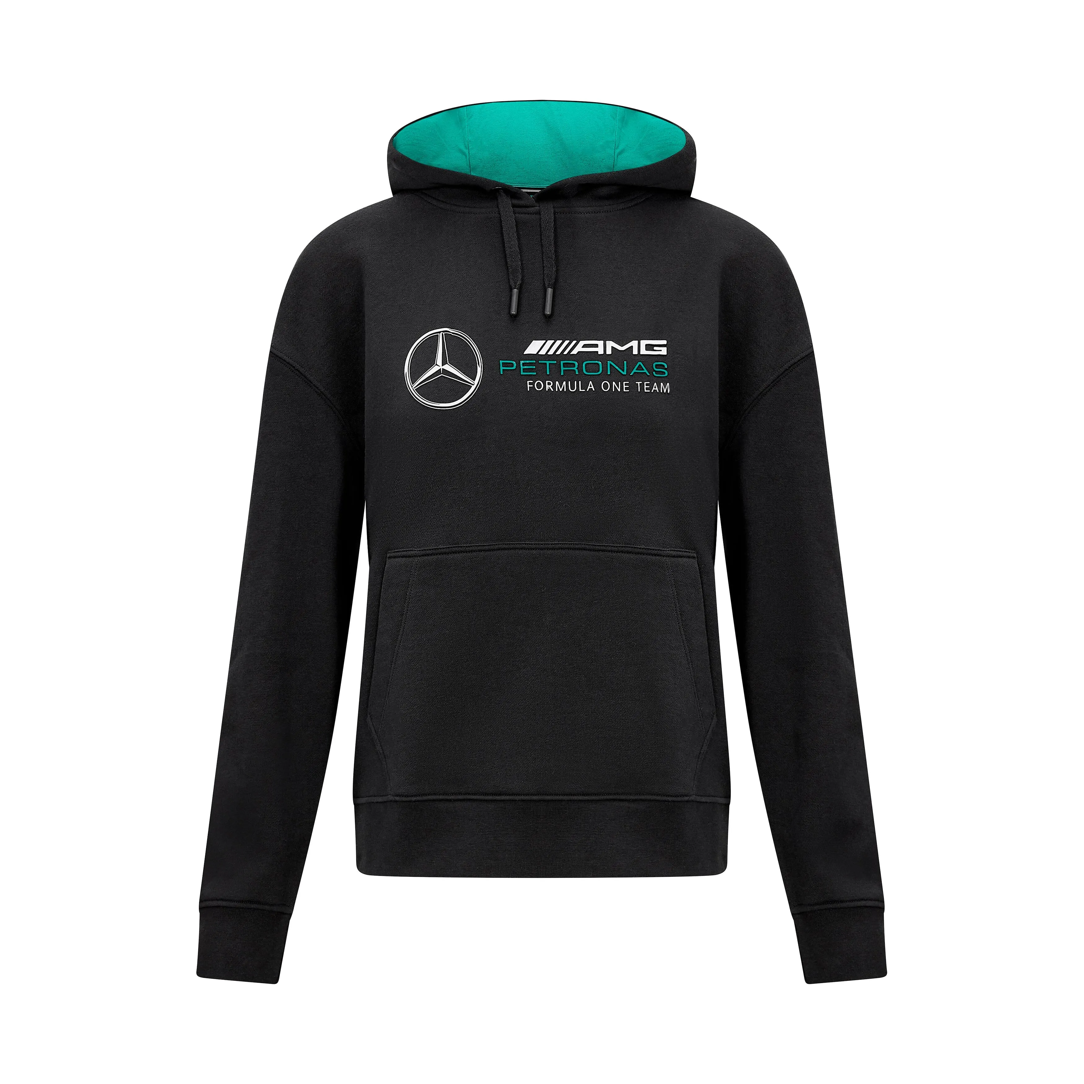 Mercedes AMG Petronas F1 Women's Oversized Hoodie - Black/White