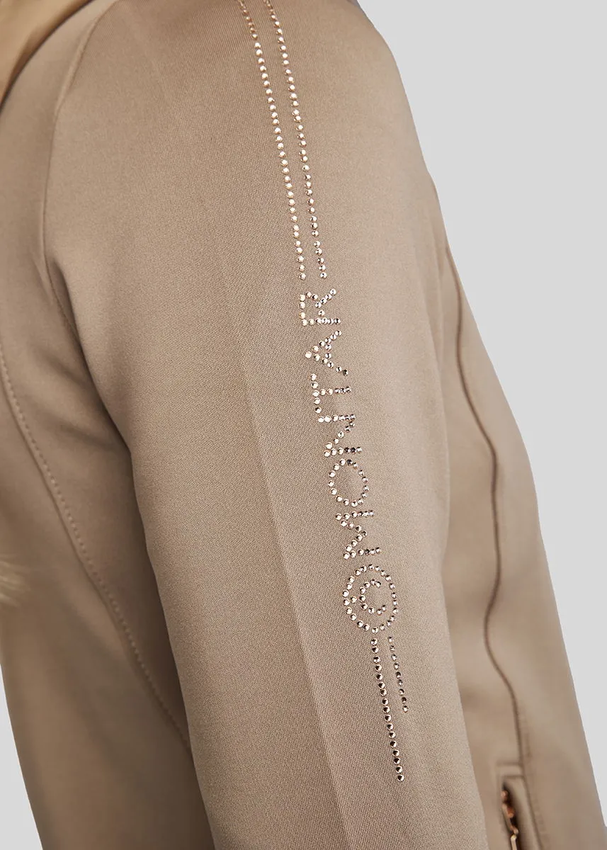 MoFlora Rosegold Crystals Jacket - Latte