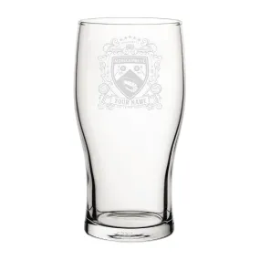 Morecambe Coat Of Arms Custom Pint Glass