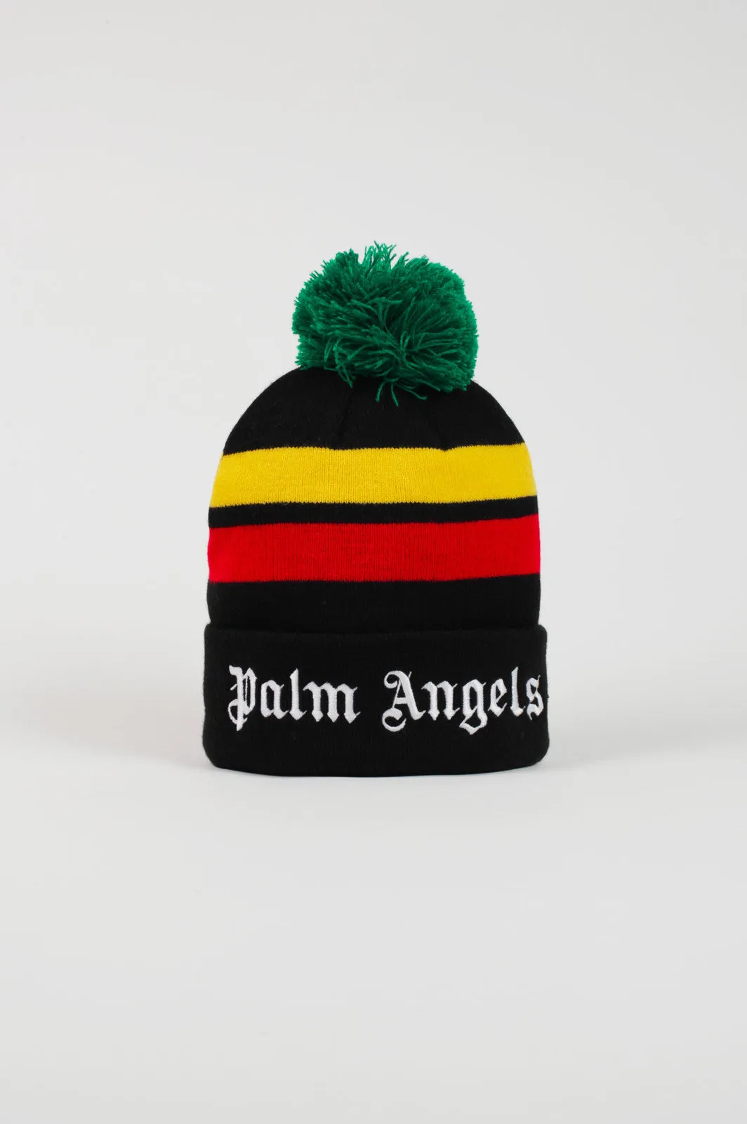 Multicolor Logo Striped Beanie