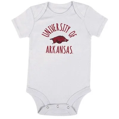 New - NCAA Arkansas Razorbacks Infant Boys' Short Sleeve 3pk Bodysuit Set - 6-9M