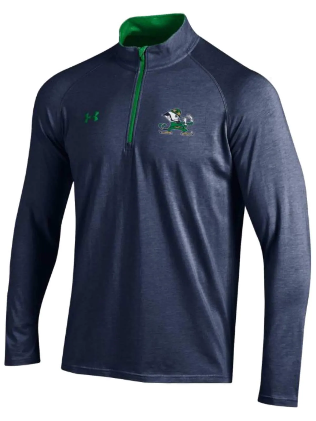 Notre Dame Fighting Irish Under Armour Navy Lightweight Loose 1/4 Zip Pullover