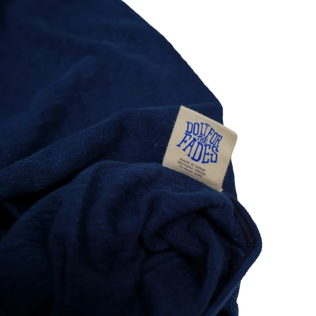 OD LW Super Slub Indigo Dyed Henley