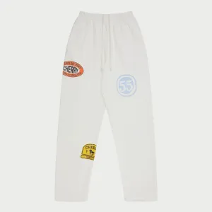 Off Road Raw Edge Sweatpants (Vintage White)