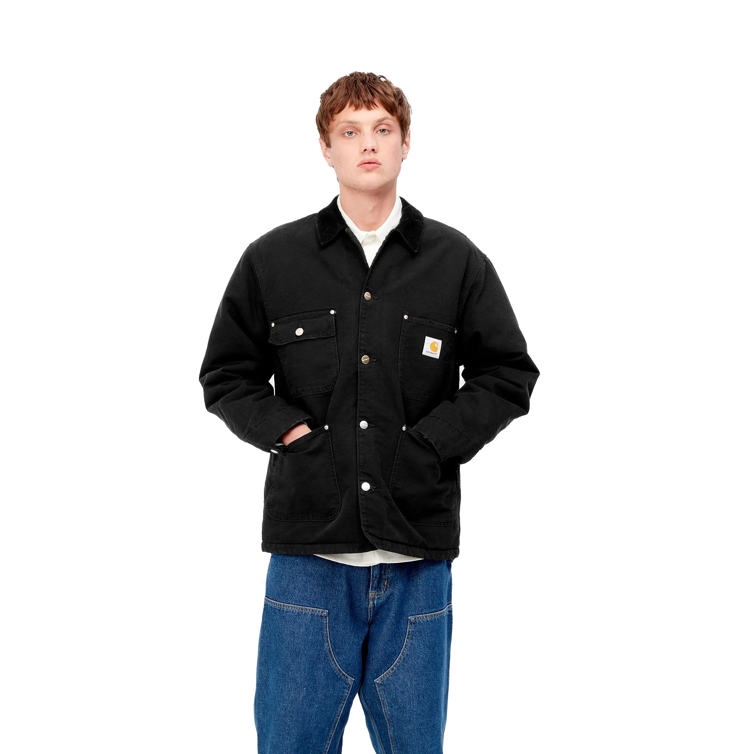 OG CHORE COAT BLACK / BLACK AGED CANVAS