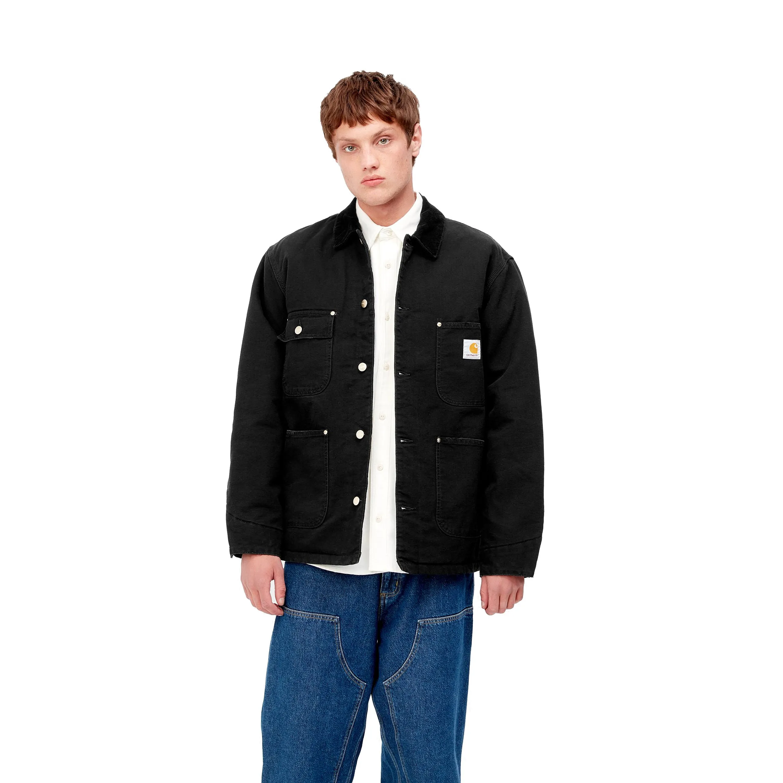 OG CHORE COAT BLACK / BLACK AGED CANVAS