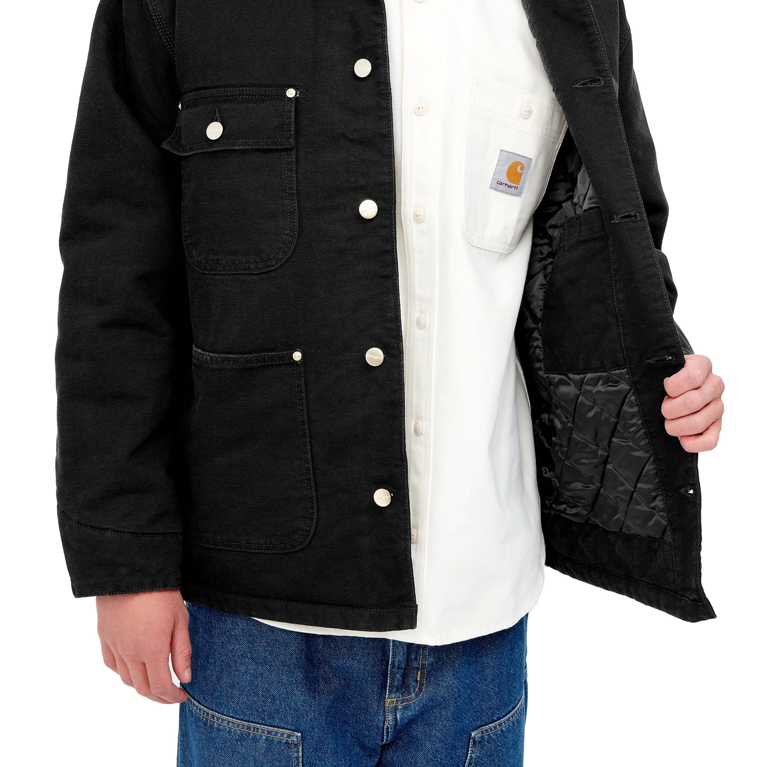 OG CHORE COAT BLACK / BLACK AGED CANVAS