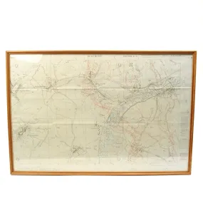 Original British WWI Trench Map Battle of Somme Beaumont-Hamel August 1916