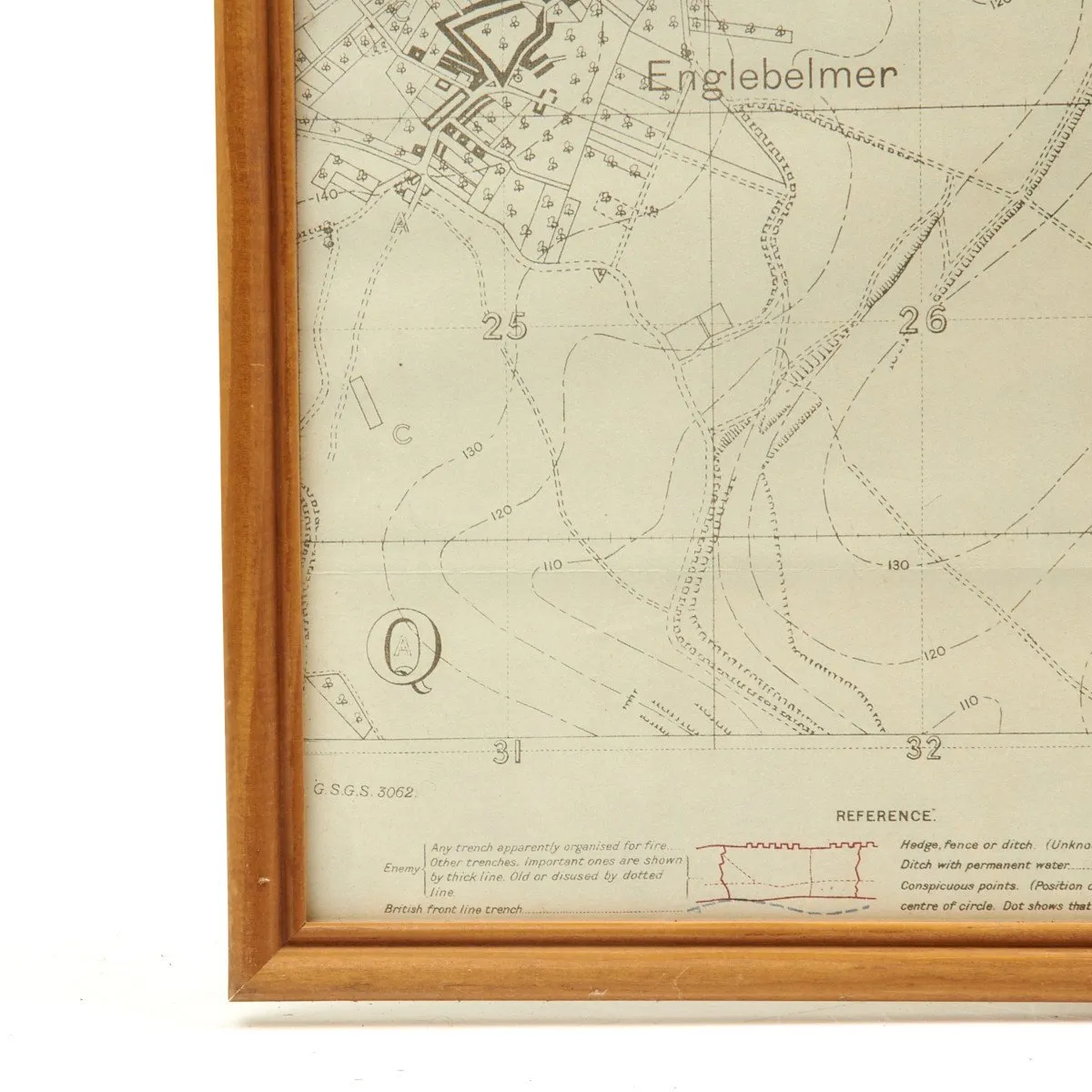 Original British WWI Trench Map Battle of Somme Beaumont-Hamel August 1916