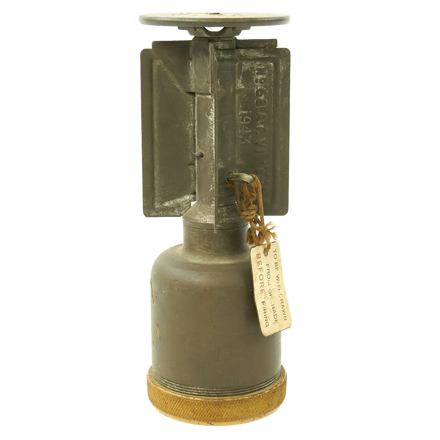 Original British WWII 1943 Dated No. 68 AT MkVI Anti-Tank Grenade - Inert