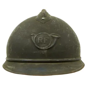 Original French WWI Model 1915 Adrian Mountain Trooper Chasseurs Helmet