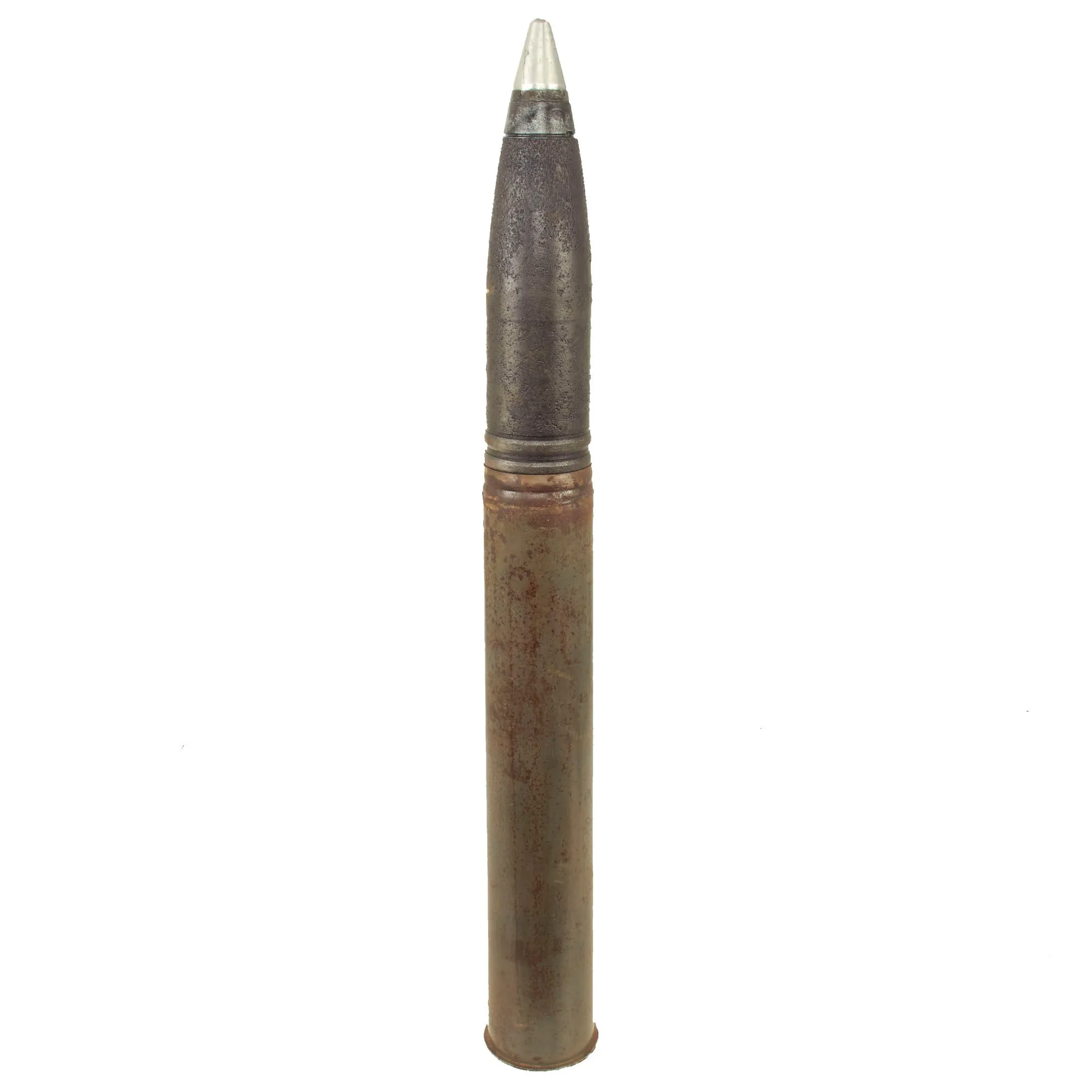 Original German WWII FlaK 88 High Explosive Inert Shell with Steel Casing - WWII Marked and 1942 Dated