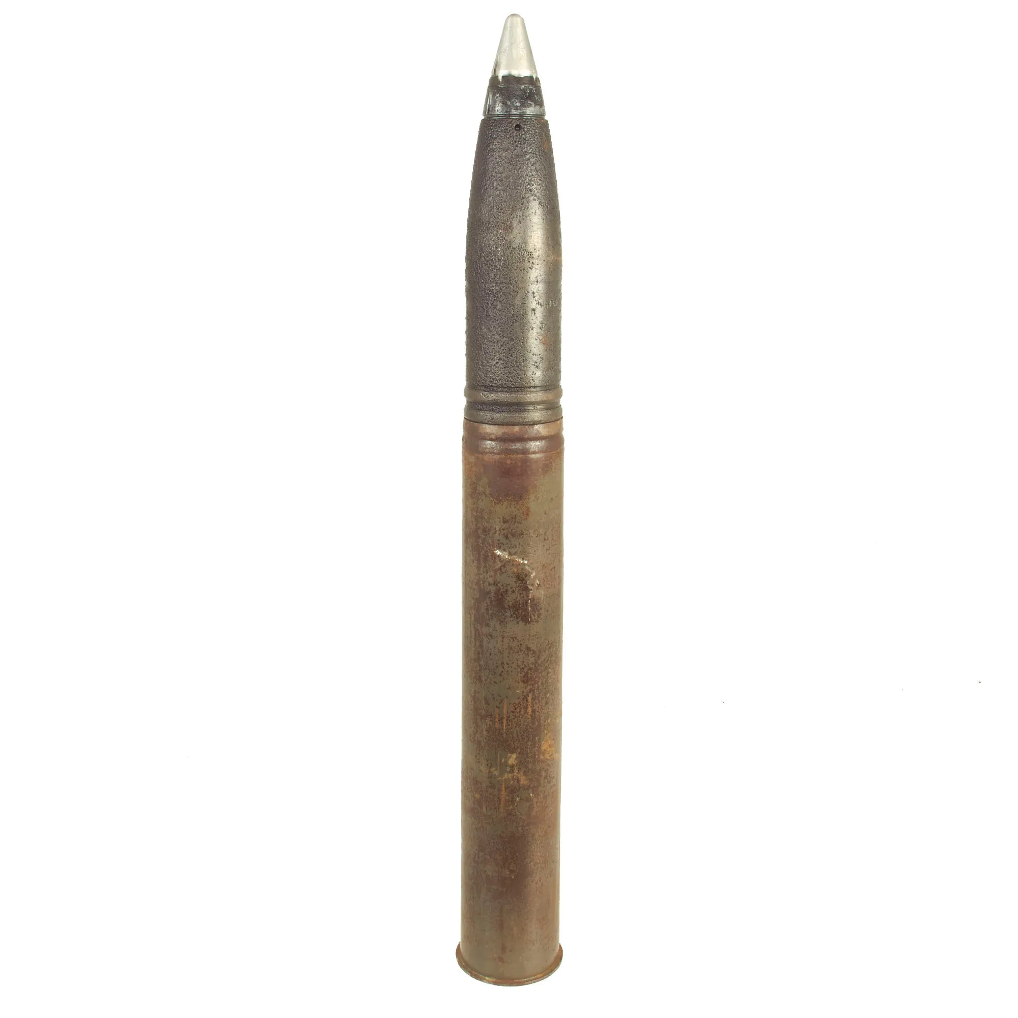 Original German WWII FlaK 88 High Explosive Inert Shell with Steel Casing - WWII Marked and 1942 Dated