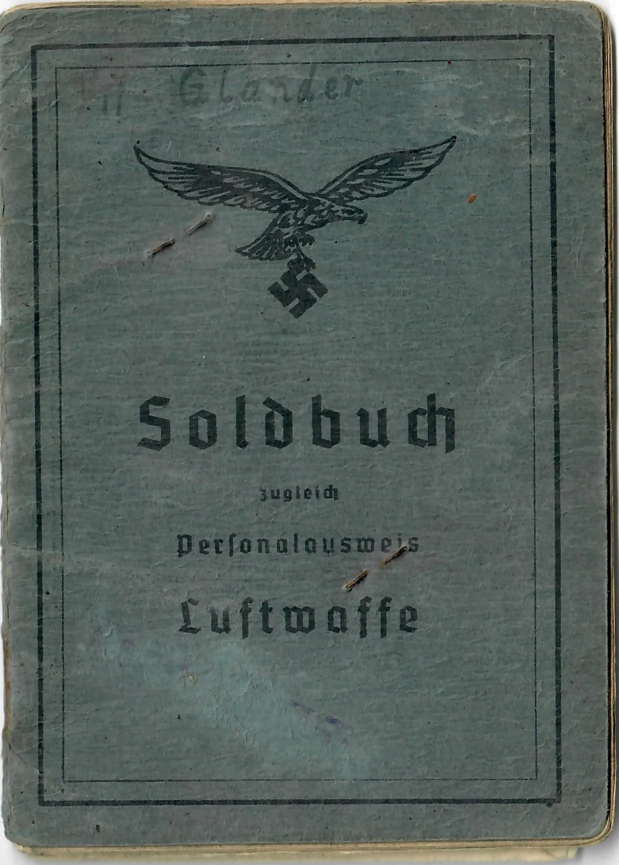 Original German WWII Luftwaffe Photo Album Featuring Numerous Disabled Soviet Tanks with Soldbuch - 144 Photos