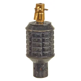 Original Japanese WWII Inert Type 91 Hand Fragmentation Grenade dated 1938 with Booster - Inert