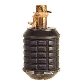 Original Japanese WWII Rare Transitional Type 91 Hand Fragmentation Grenade Dated 1941 - Inert