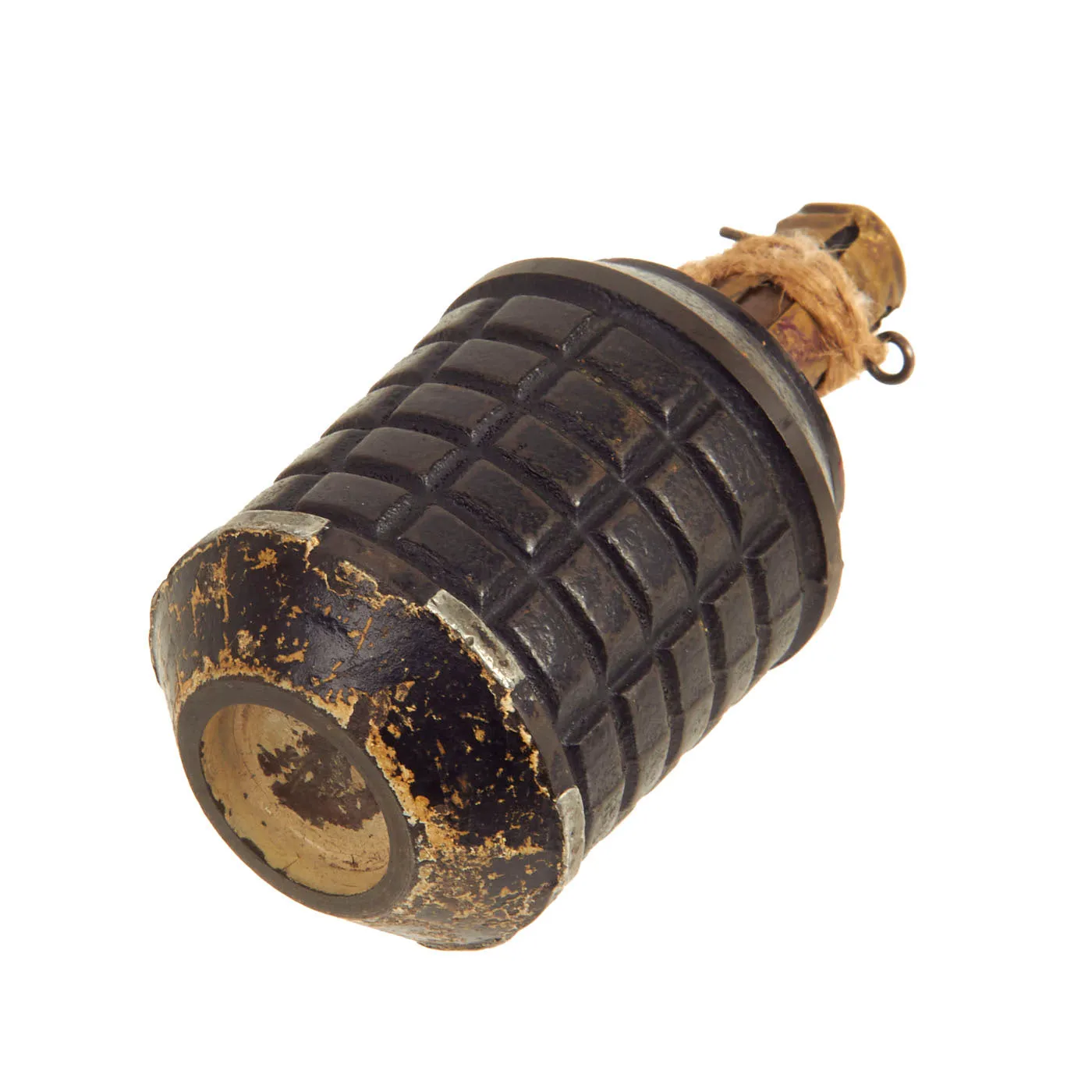 Original Japanese WWII Rare Transitional Type 91 Hand Fragmentation Grenade Dated 1941 - Inert