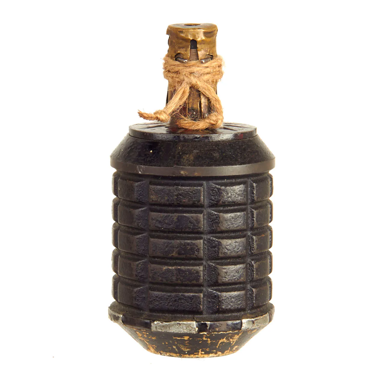 Original Japanese WWII Rare Transitional Type 91 Hand Fragmentation Grenade Dated 1941 - Inert