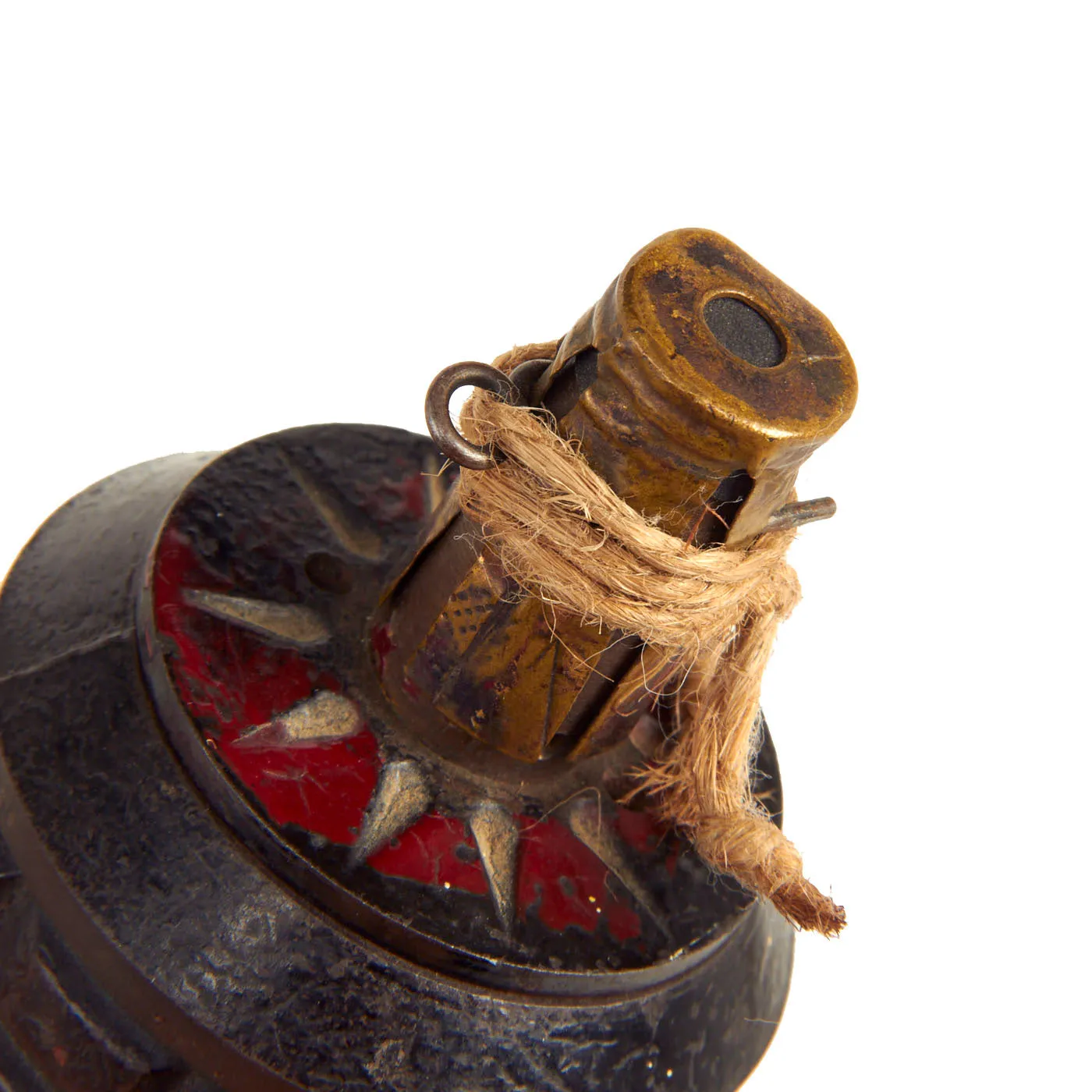 Original Japanese WWII Rare Transitional Type 91 Hand Fragmentation Grenade Dated 1941 - Inert