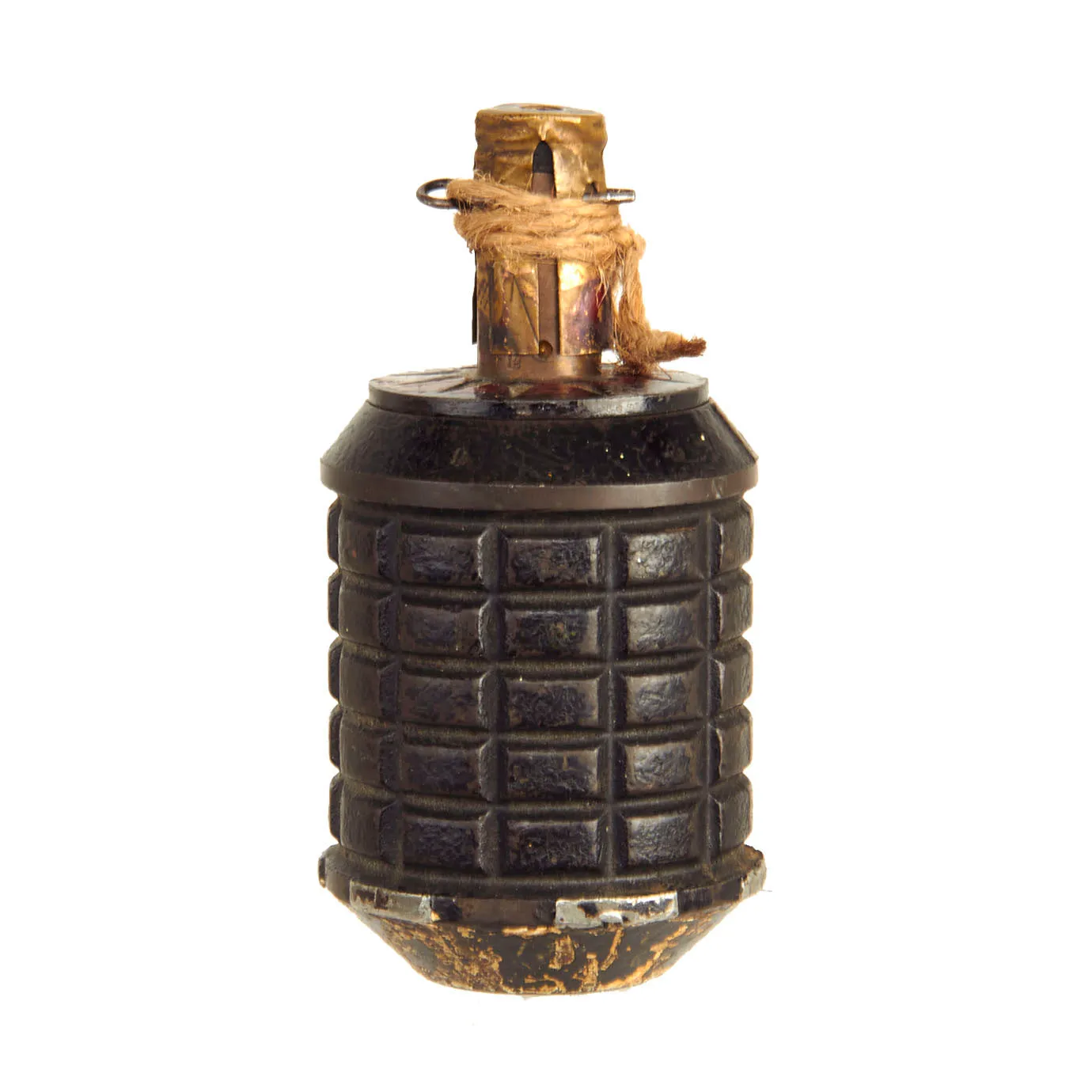 Original Japanese WWII Rare Transitional Type 91 Hand Fragmentation Grenade Dated 1941 - Inert