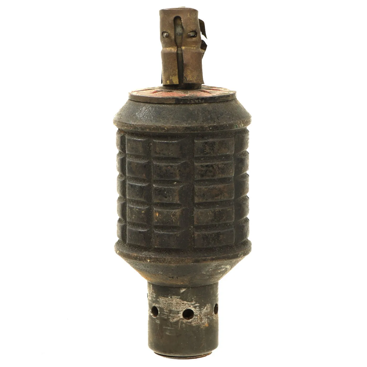 Original Japanese WWII Type 91 Hand Fragmentation Grenade dated 1938 with Booster - Inert