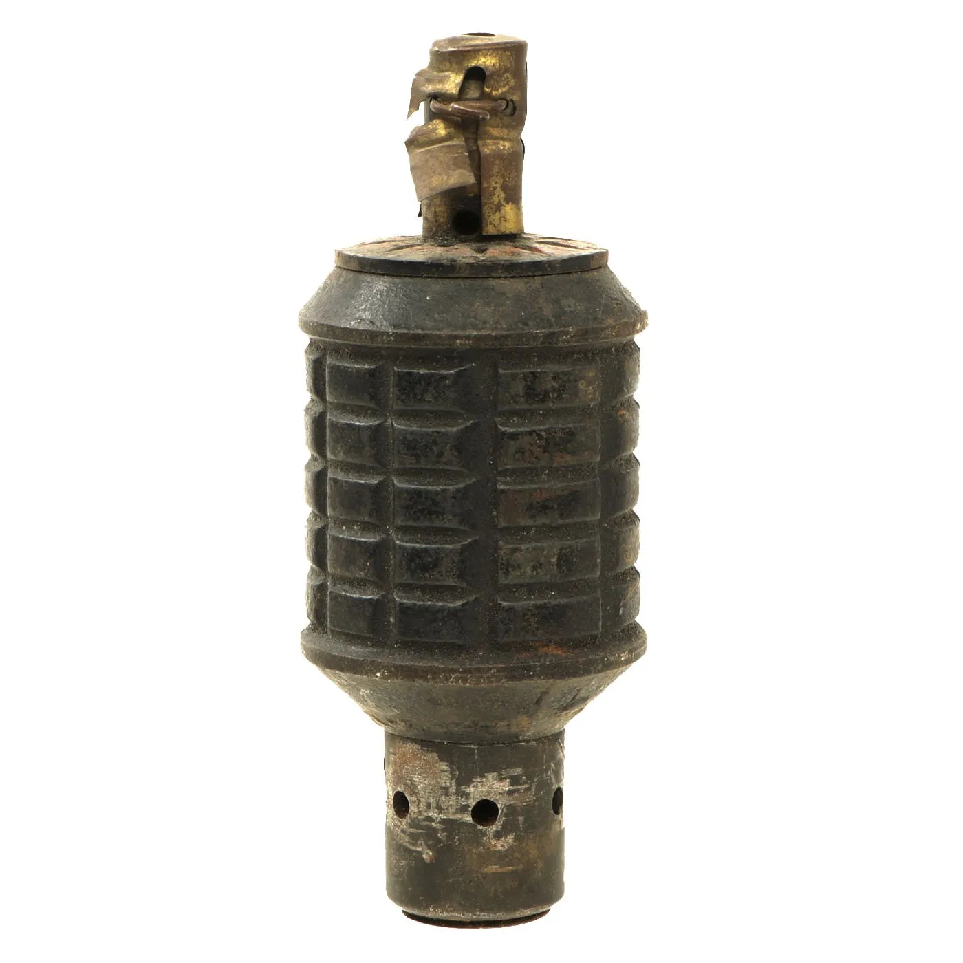 Original Japanese WWII Type 91 Hand Fragmentation Grenade dated 1938 with Booster - Inert