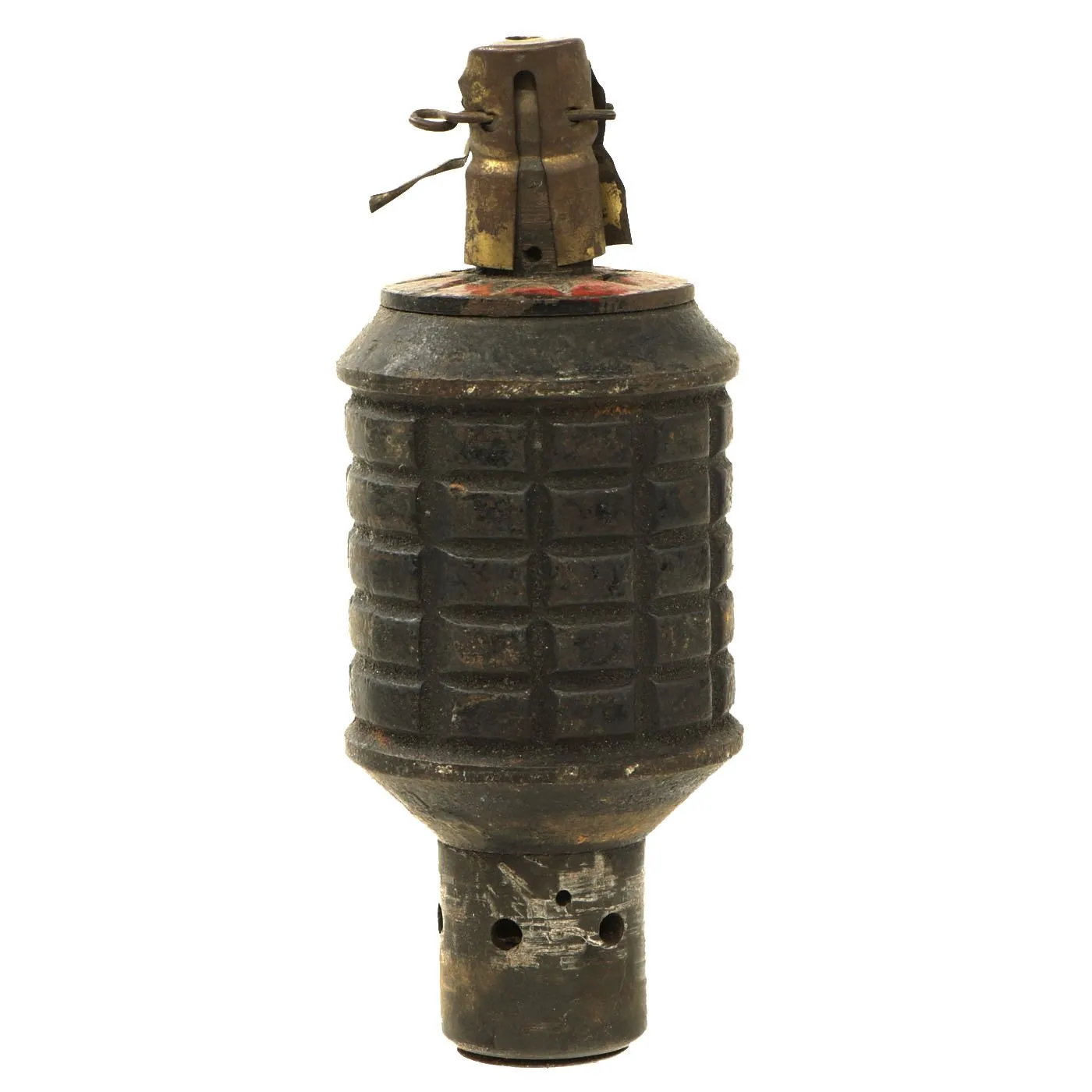 Original Japanese WWII Type 91 Hand Fragmentation Grenade dated 1938 with Booster - Inert