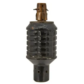 Original Japanese WWII Type 91 Hand Fragmentation Grenade dated 1941 with Integral Booster - Inert