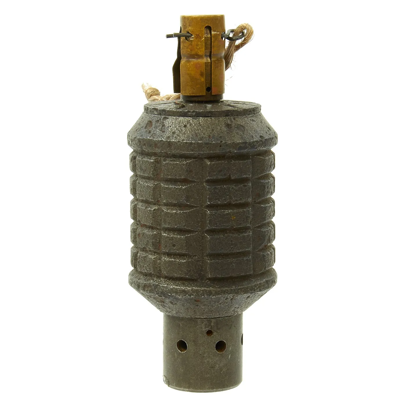 Original Japanese WWII Type 91 Hand Fragmentation Grenade with Booster - Inert