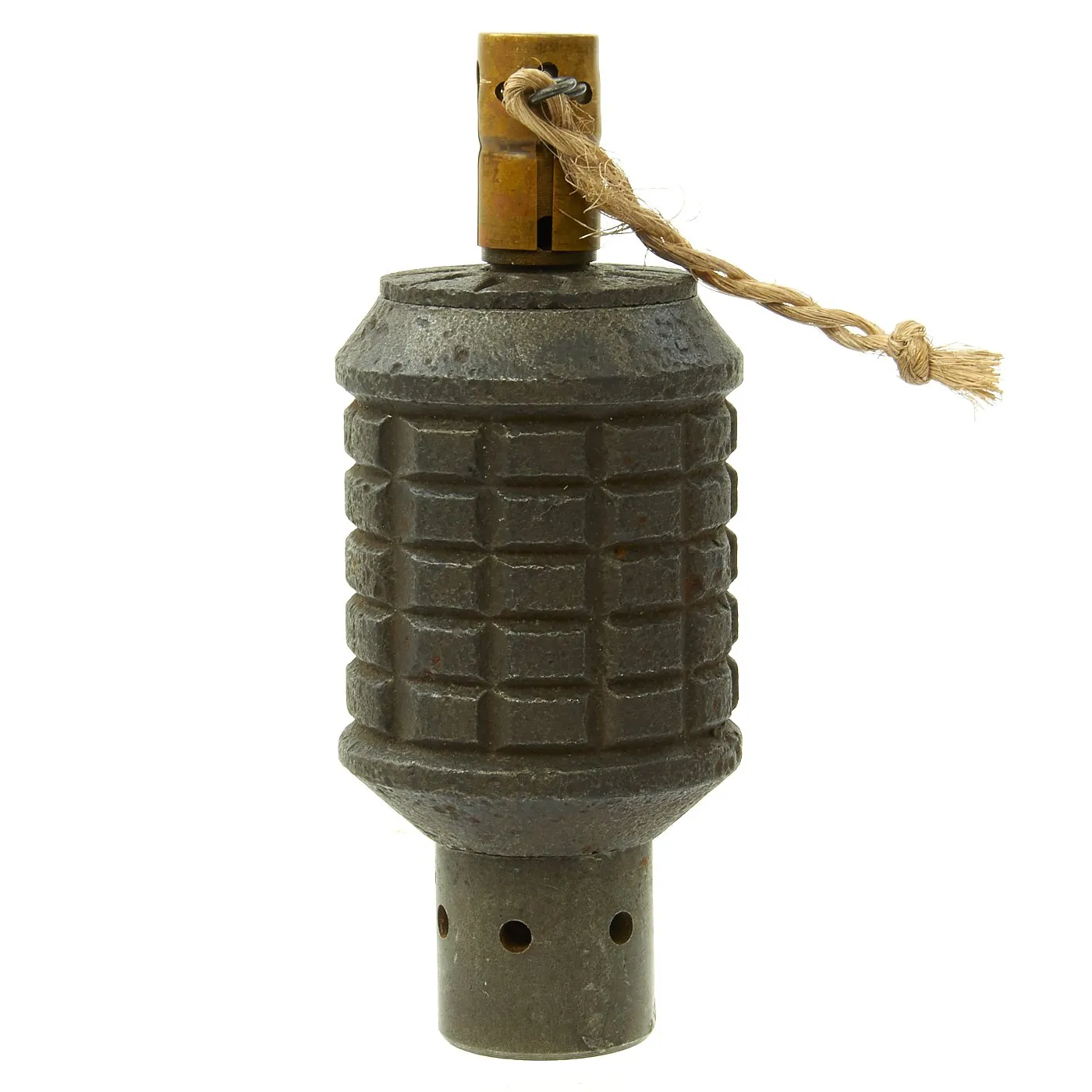 Original Japanese WWII Type 91 Hand Fragmentation Grenade with Booster - Inert