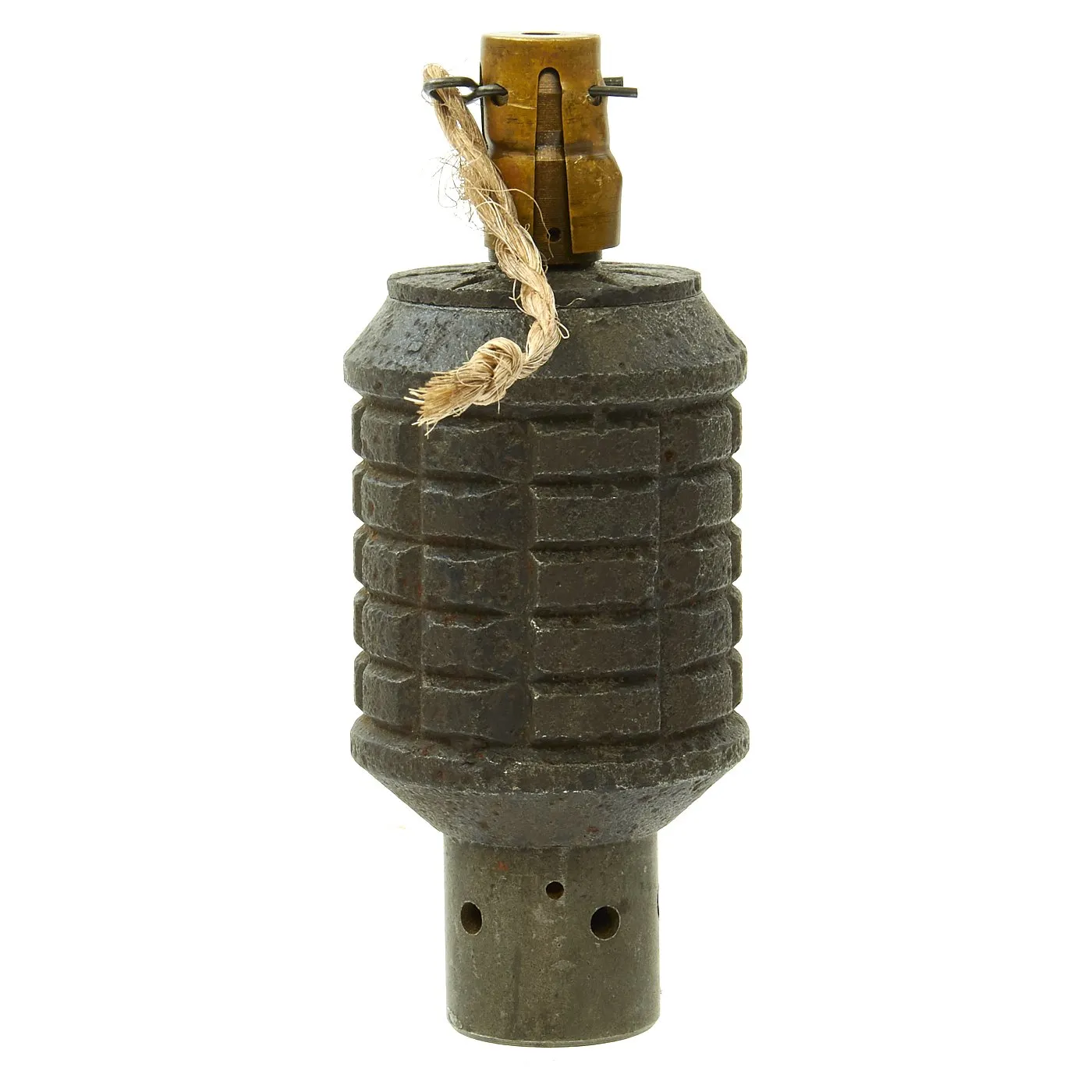 Original Japanese WWII Type 91 Hand Fragmentation Grenade with Booster - Inert