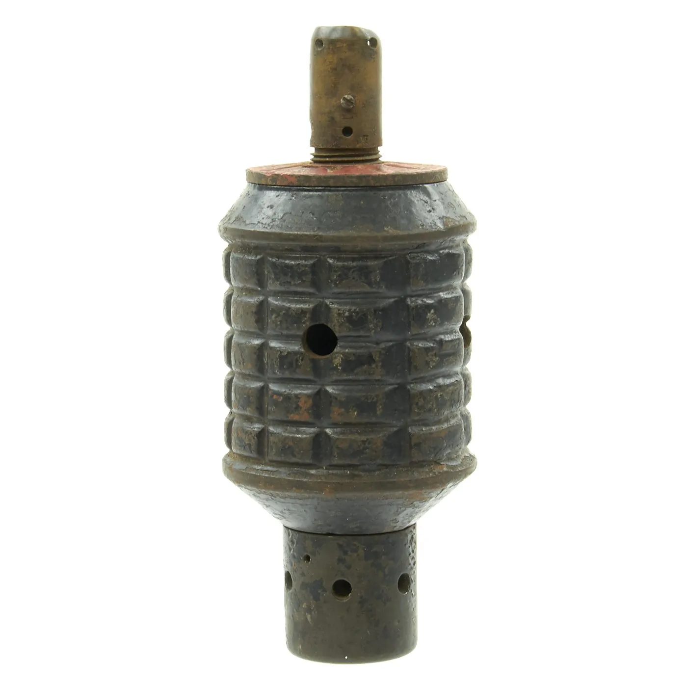 Original Japanese WWII Type 91 Hand Fragmentation Grenade with Cutaway Fuze - Inert