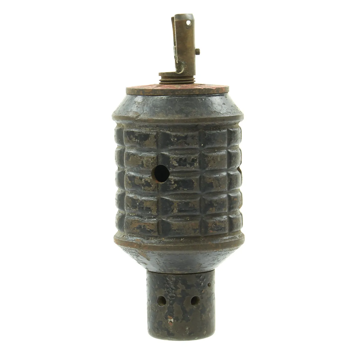 Original Japanese WWII Type 91 Hand Fragmentation Grenade with Cutaway Fuze - Inert