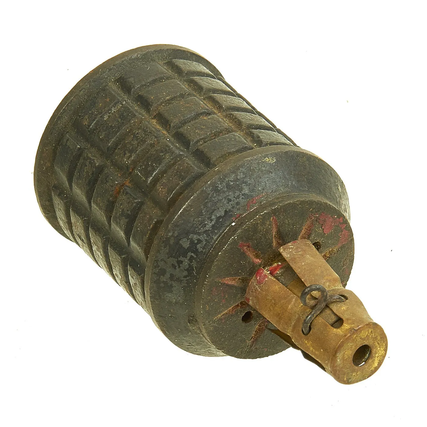 Original Japanese WWII Type 91 Inert Hand Fragmentation Grenade without Booster - dated 1940