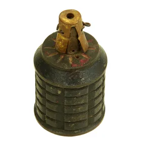 Original Japanese WWII Type 91 Inert Hand Fragmentation Grenade without Booster - dated 1940