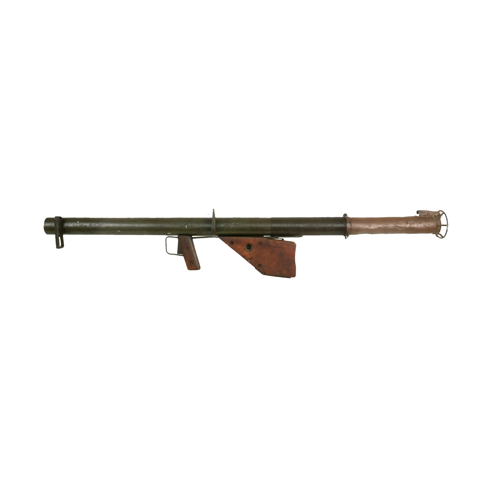 Original Rare U.S. WWII 1943 M1A1 Bazooka 2.36 inch Anti-Tank Rocket Launcher Serial 162003 - Inert