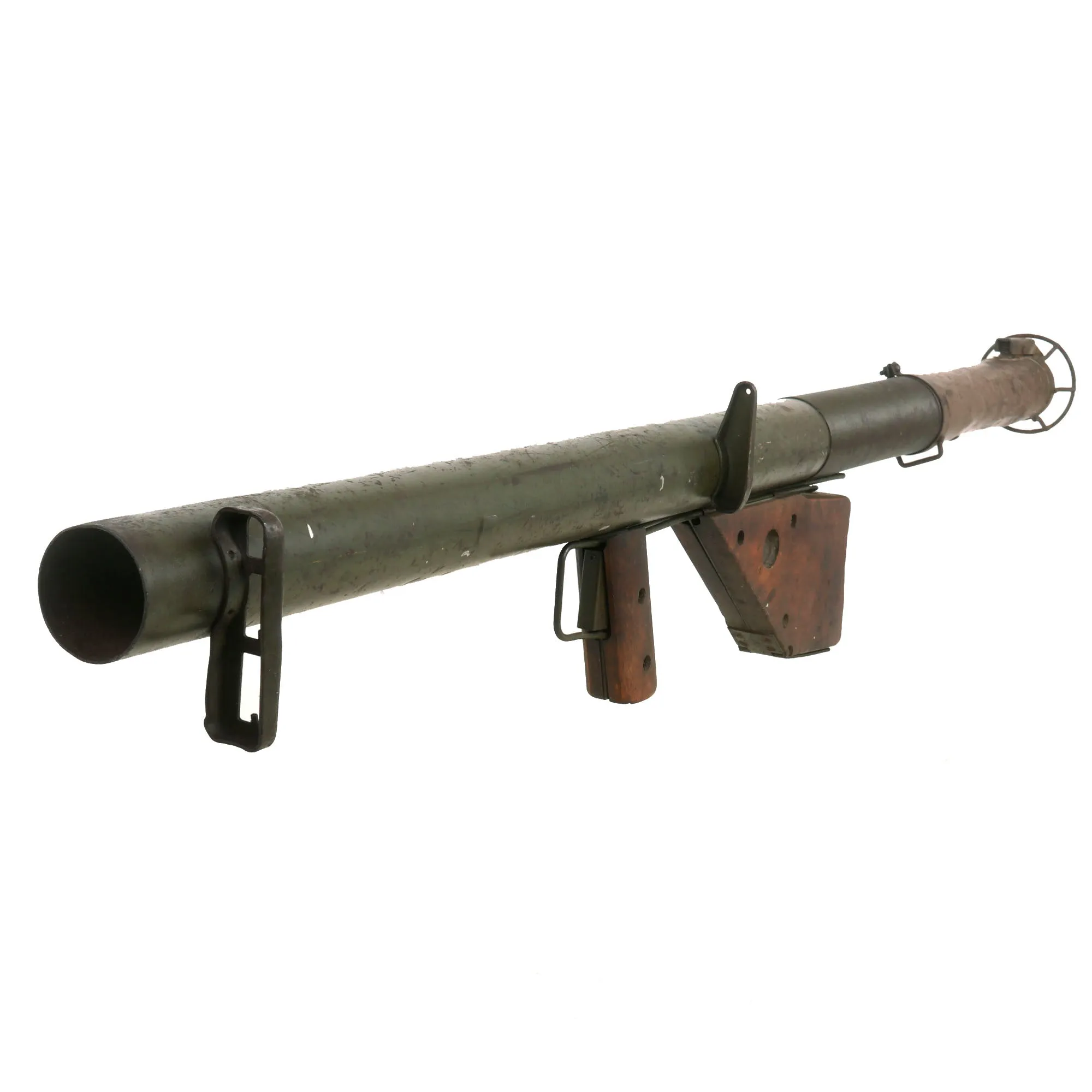 Original Rare U.S. WWII 1943 M1A1 Bazooka 2.36 inch Anti-Tank Rocket Launcher Serial 162003 - Inert